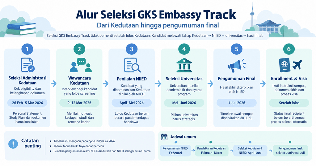 Alur seleksi GKS Embassy Track dari Kedutaan hingga NIIED