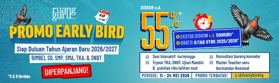 PERPANJANGAN! Promo Early Bird