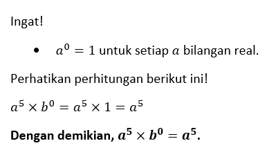 Hasil Dari A⁵×b⁰ Adalah...