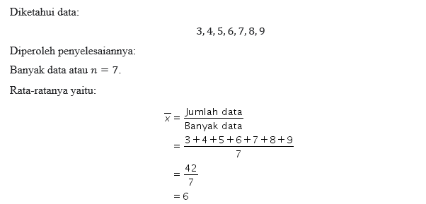 simpangan baku dari data 2 5 3 9 dan 6 adalah