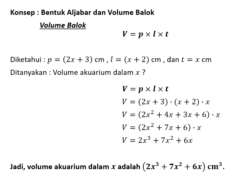 Sebuah Akuarium Terbuat Dari Kaca Berbentuk Balok....