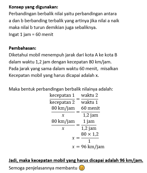 Sebuah Mobil Menempuh Jarak Dari Kota A Ke Kota B ...