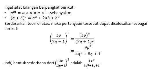 Sederhanakan Bentuk Perpangkatan Pecahan Berikut!