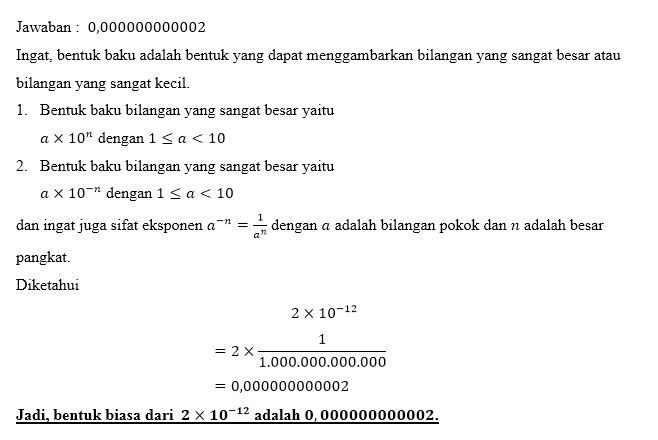 Tuliskan Notasi Ilmiah Berikut Dalam Bentuk Biasa!...