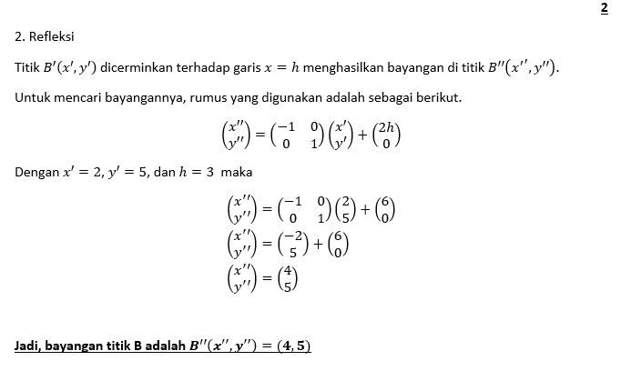 Titik B (-5,2) Dirotasikan Dengan Pusat O(0,0) Eja...