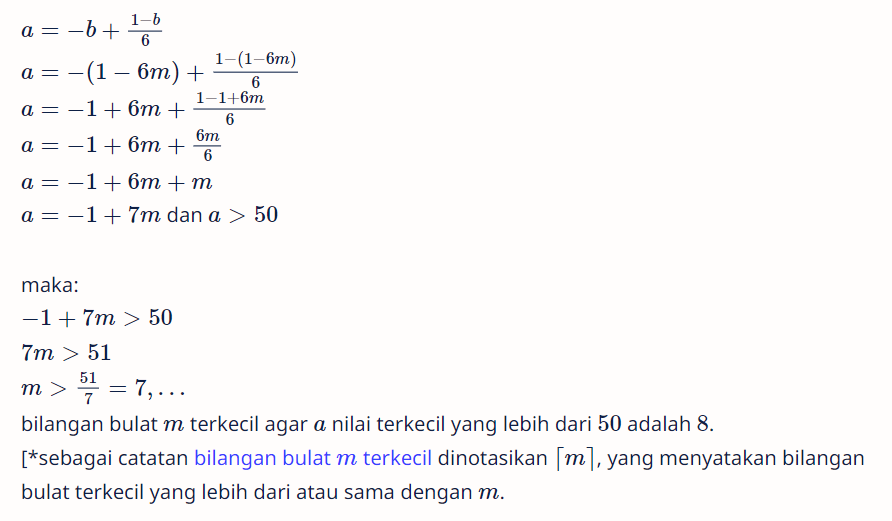 Bila A Dan B Keduanya Bilangan Bulat, A Merupakan ...