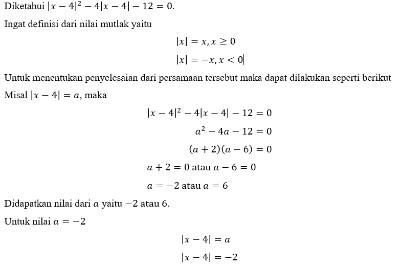 penyelesaian dari persamaan 4x 8 2x 14 adalah