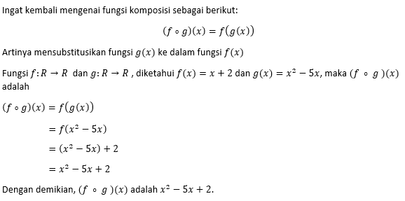 Fungsi f:R tanda panah R dan g: R tanda panah R di...