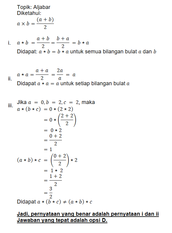 Misalkan Untuk Bilangan Bulat A Dan B Didefinisika...