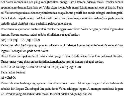 Apakah Reaksi-reaksi Berikut Berlangsung Spontan?