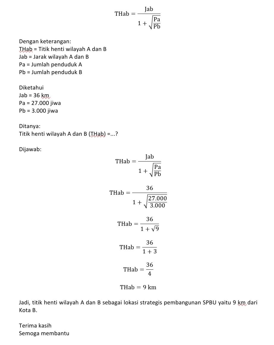Kota A Dan B Berjarak 36 Km Dan Akan Didirikan Spb...