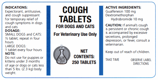 what is in cough tabs for dogs
