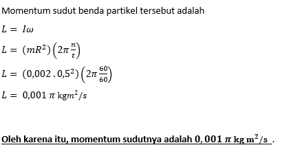 Sebuah Partikel Bermassa 2 Gram Berputar Mengelili...