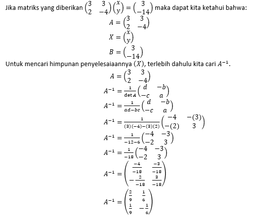 Tentukanlah Himpunan Penyelesaian Sistem Persamaan...