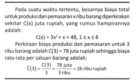 Biaya rata-rata per satuan barang terbesar dicapai...