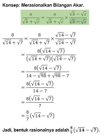 Tentukan Bentuk Rasional Dari Bentuk-bentuk Akar B...
