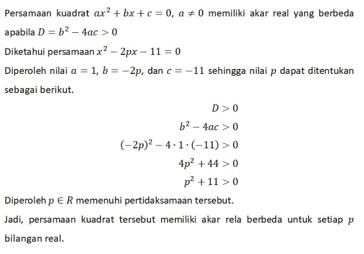 Tentukan Nilai P Yang Memenuhi Jika Diketahui Pers...