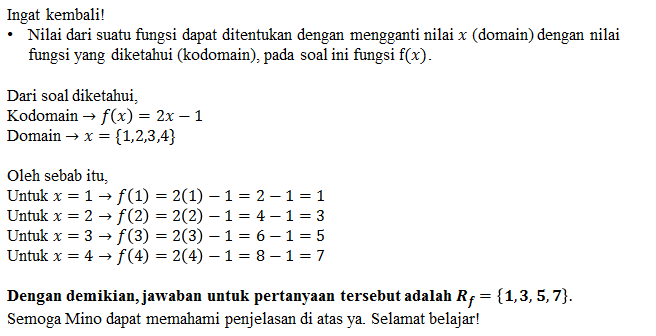 Diketahui A={1.2,3.4} Serta B={1,2,3,4,5,6,7,8}. S...