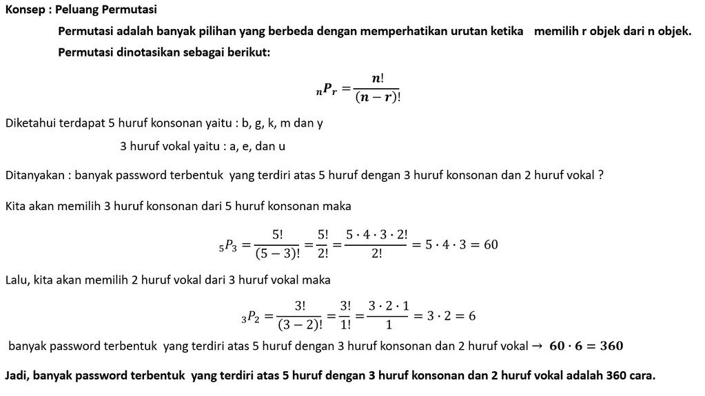 Diberikan 5 Huruf Konsonan B, G, K ,m Dan Y Serta ...