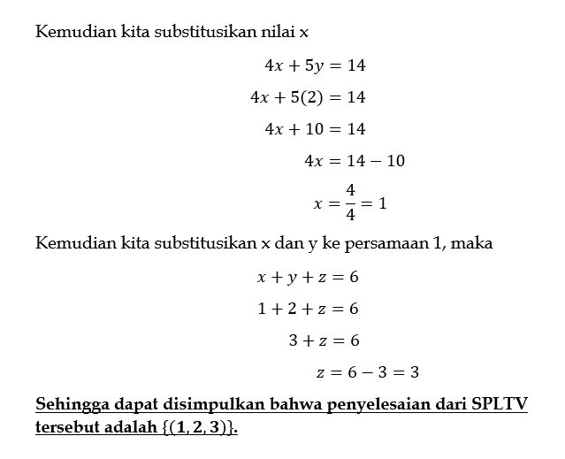 Tentukan Himpunan Penyelesaian Sistem Persamaan Be...