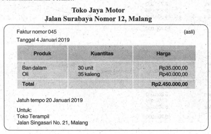 Perhatikan Faktur Berikut! Pencatatan Yang Benar...