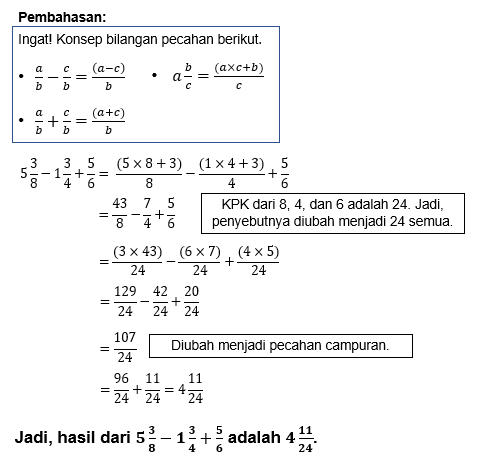 hasil dari 3 4 1 8 5 6 adalah