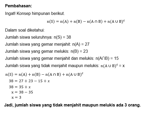 Dalam Sebuah Kelas Terdapat 38 Siswa. Siswa Yang G...