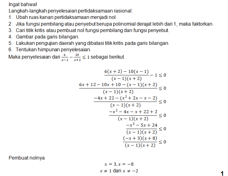 4. Tentukan Nilai X Yang Memenuhi Pertidaksamaan B...