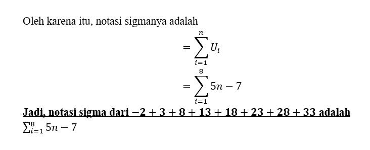 Nyatakan Penjumlahan Berikut Dalam Notasi Sigma! B...