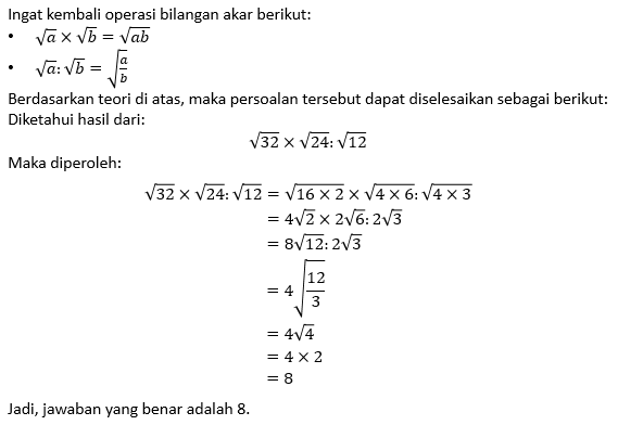 hasil dari 4 x 2 27 3 12 adalah