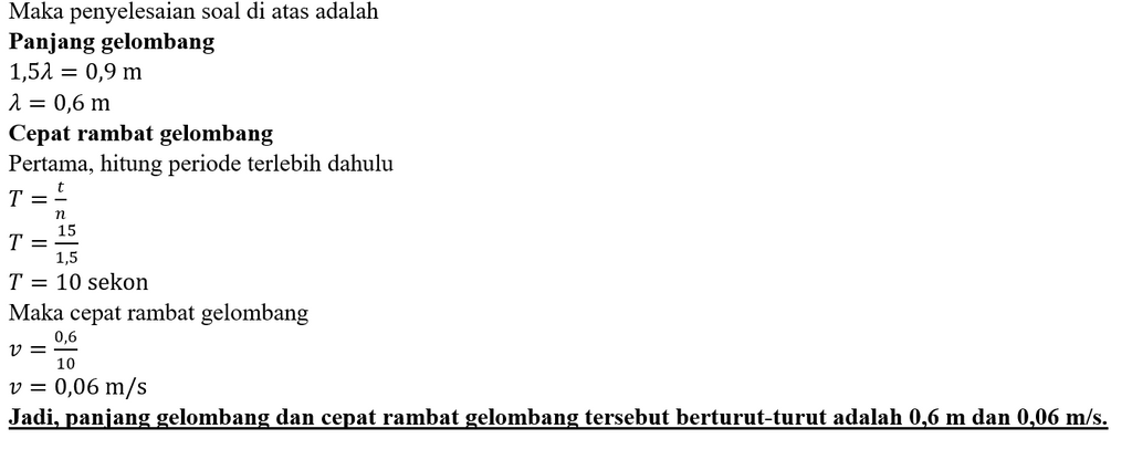 Gelombang Merambat Pada Permukaan Air Dengan Data ...