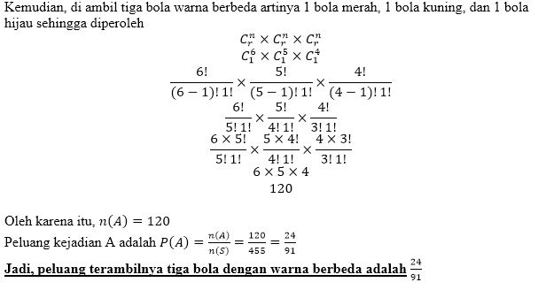 Dalam Sebuah Kotak Terdapat 6 Bola Merah 5 Bola K 7403