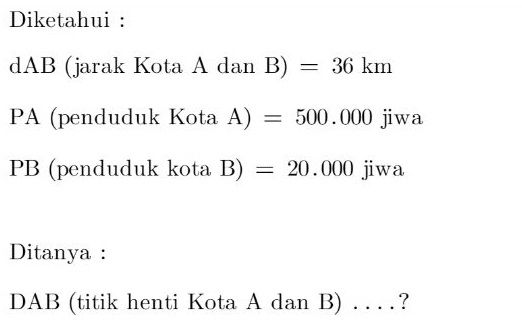 Jumlah Penduduk Kota A: 500.000 Jiwa, Dan Kota B B...