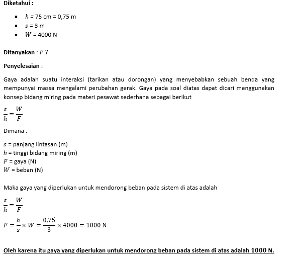 Perhatikan Gambar Di Bawah Ini! Hitunglah Gaya Yan...