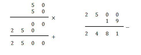 50 x 50 - 19