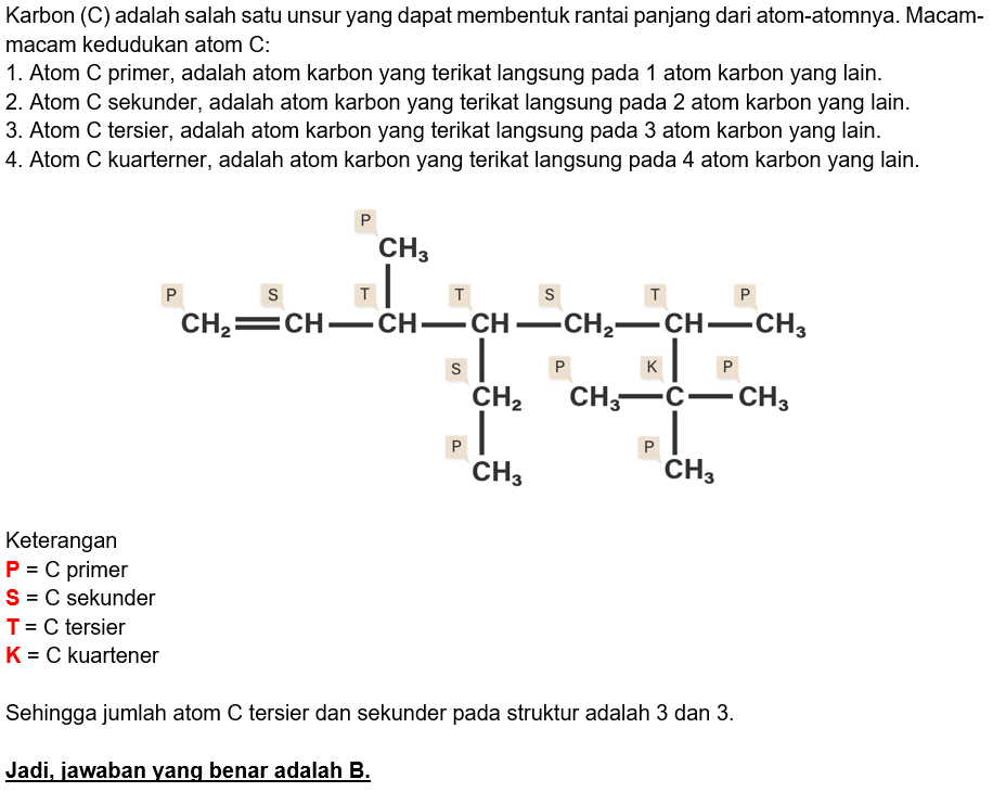 Perhatikan Rumus Struktur Berikut Ini. Jumlah Atom...