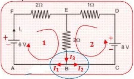 Berdasarkan gambar dibawah ini, persamaan loop 2 y...