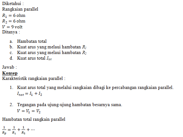 Perhatikan rangkaian paralel ini diketahui R1 = 6...