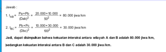 Besarnya Kekuatan Interaksi Antara A-b Dan B-c Jik...