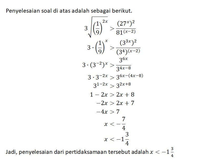 penyelesaian-pertidaksamaan-3-1-9-2x-27-x-2