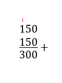 150+150=...