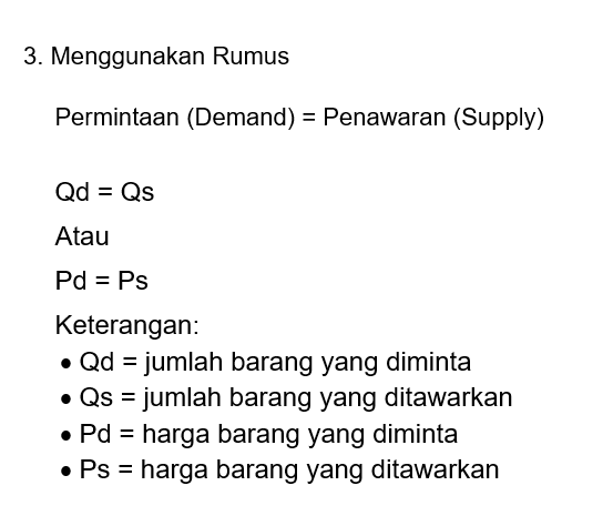 Cara Menghitung Titik Keseimbangan Barang Dan Harg...