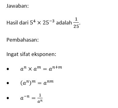 hasil dari 5 25 * 4 mod 40 3 adalah