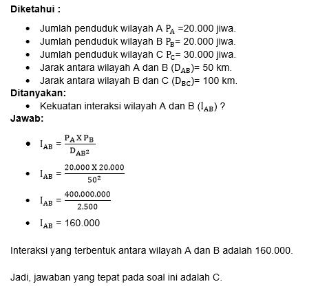 Perhatikan Data Berikut : - Jumlah Penduduk A = 2...