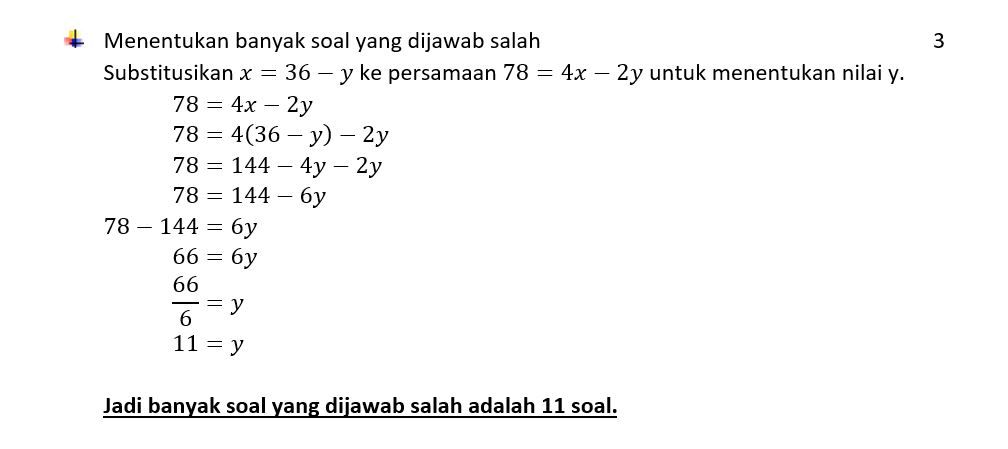 Dalam Kompetisi Matematika, Setiap Jawaban Benar D...