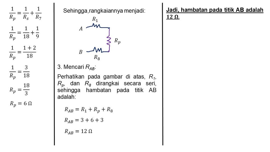 Berdasarkan Gambar Rangkaian Berikut, Tentukan: Ha...