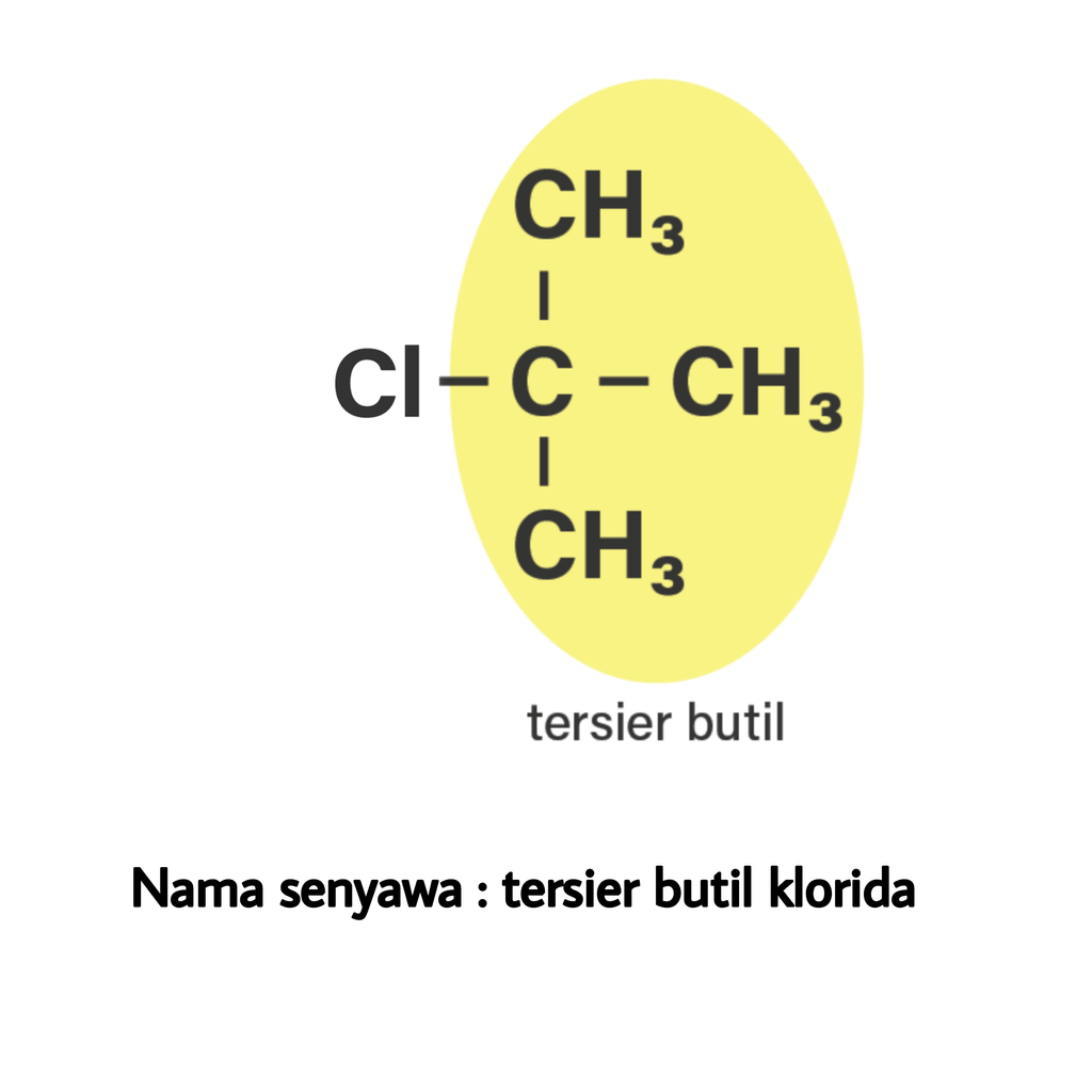 tuliskan struktur rapat dari senyawa ters-butil kl...