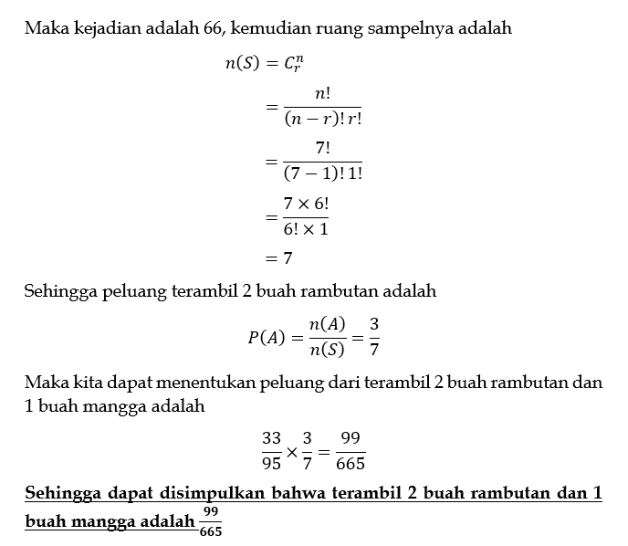 Disebuah Meja Terdapat Dua Keranjang Berisi Buah.