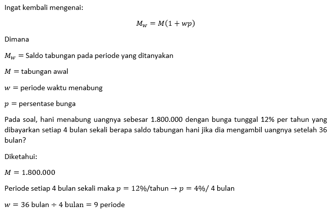 Hani Menabung Uangnya Sebesar 1.800.000 Dengan Bun...