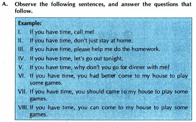 The patterns in sentences I to VI are called condi...